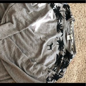 VS PINK grey island long sleeve. LOVE THIS TOP!